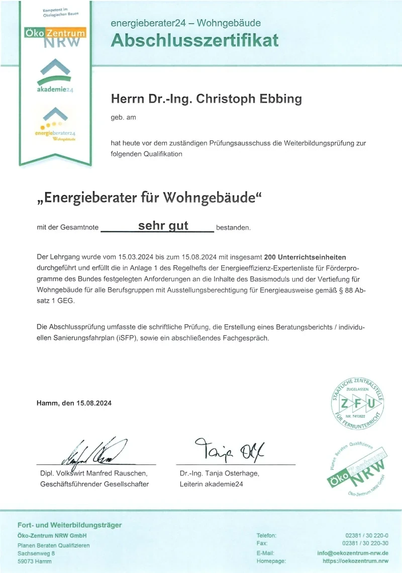 Energieeffizienz-Experte des Bundes